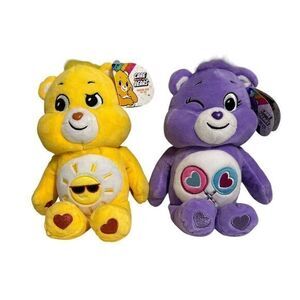 Care Bears Lot Sunshine And Share A Lot‎ Yellow Purple Plush Toy 2020 New Tags